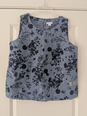 NWOT Liz Claiborne - Blue Floral Tank Top